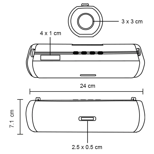 Jazz – Bocina Bluetooth Portátil