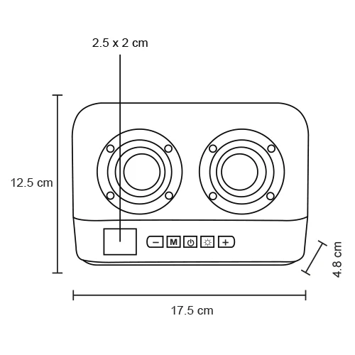 Sheeran – Bocina Bluetooth Portátil