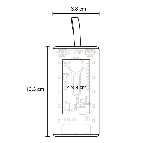 Nur – Power Bank Transparente De 20,000 Mah