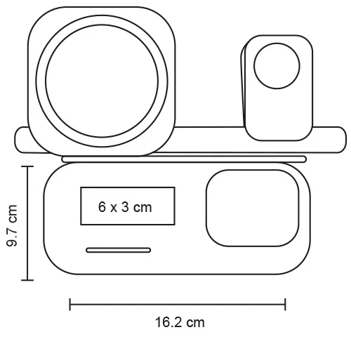Casete – Multicargador Inalámbrico Plegable 3