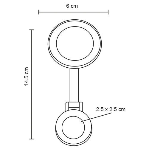 Vision – Soporte Magnético Metálico Plegable,