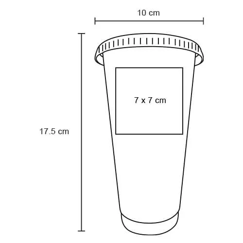 Triton Mexa – Vaso De Plástico Sólido Tricolor