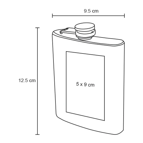Marcus – Licorera De Bolsillo De Acero Inoxidable