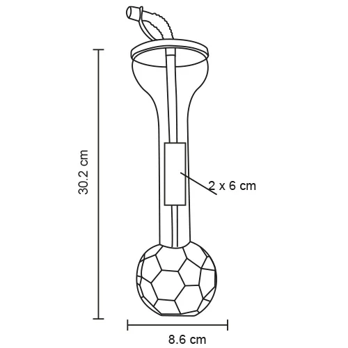 Yarda – Yarda En Forma De Balón De Soccer