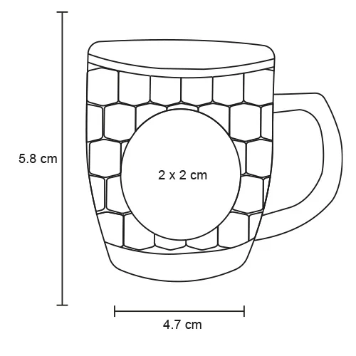 Var – Shot Con Forma De Balón De Soccer Y Asa