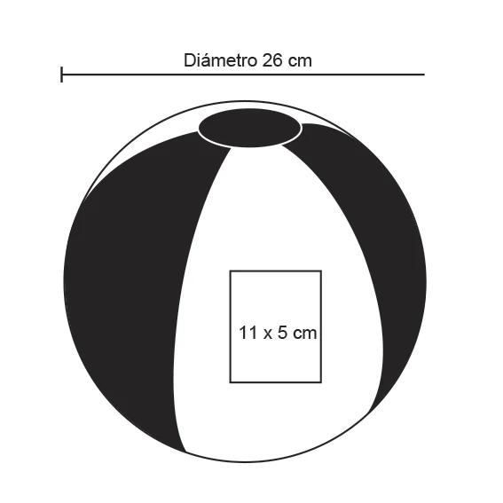 Phelps – Pelota Inflable Bicolor