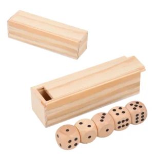 Craps – Juego De 5 Dados De Madera