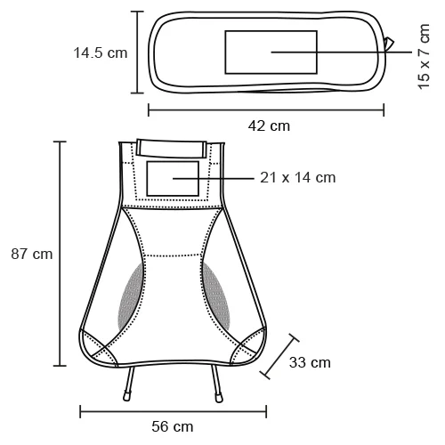 IguazÚ – Silla Portátil Plegable De Metal