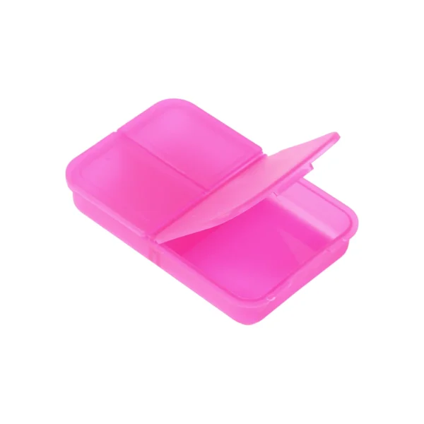 Pastillero con tres compartimentos.