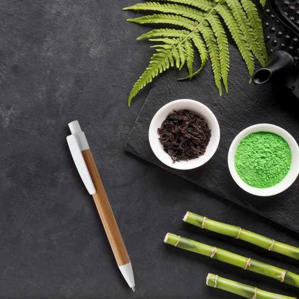 bl-126-gal-2 Bolígrafo de bambú Malaga.