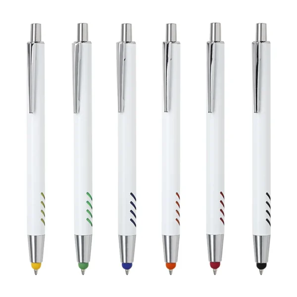 bl-129-gal-1 Bolígrafo de aluminio blanco Forli.