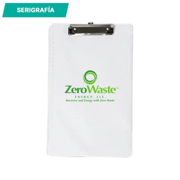 Tabla de plástico para documentos.