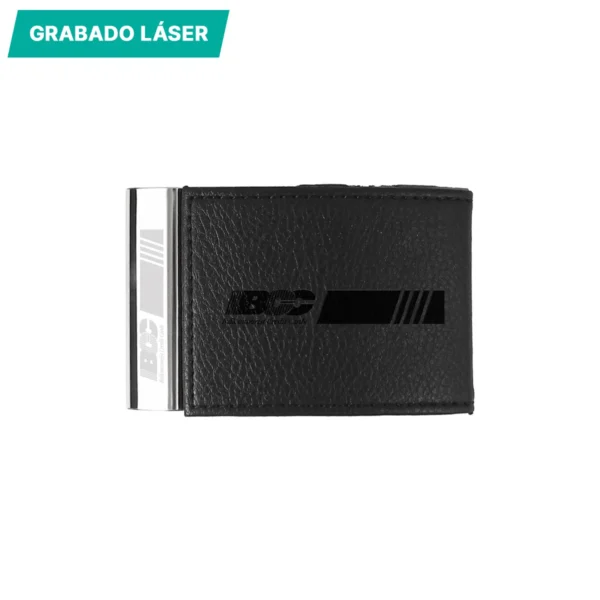 Porta tarjetas curvo.