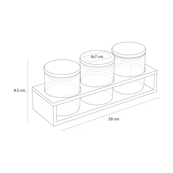 hm-087-gal-4 Juego de contenedores Horki.