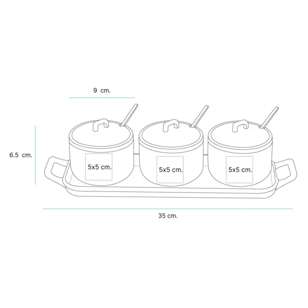 Set de contenedores Marincoli.