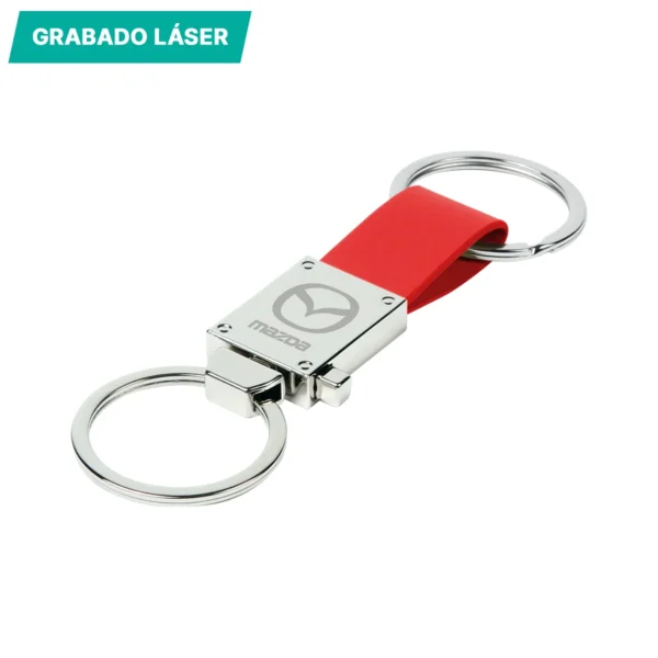 Llavero en aleación de zinc Detroit.