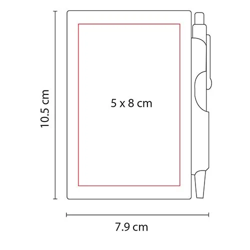 BLOCK DE NOTAS CON BOLÍGRAFO