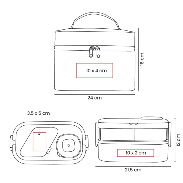 SET PORTAVIANDAS AMANDA