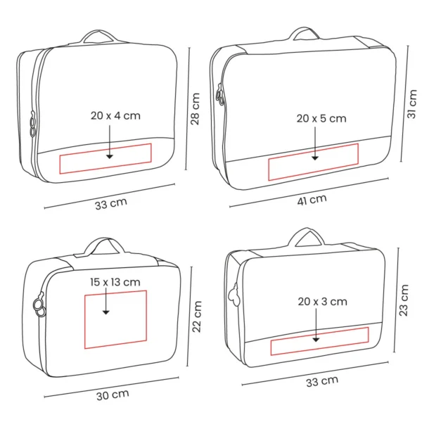 SET ORGANIZADOR DE VIAJE DEVIKA